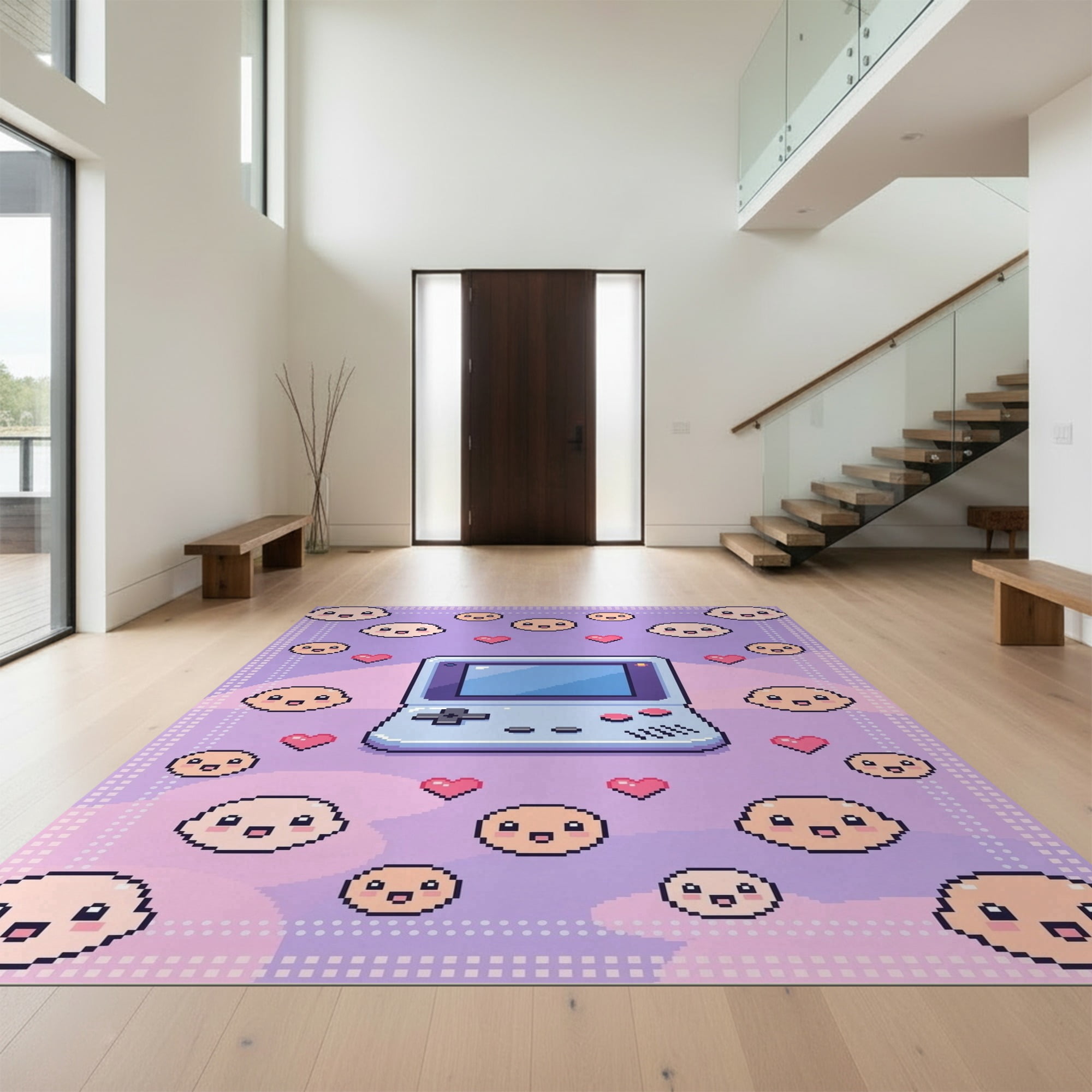 Sprinkle Area Rug Design&I 6'x9' Ultra Soft Area Rug, Tufted Cd Cartoon Retro Gamepad ...
