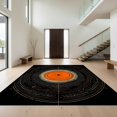 thumbnail image 1 of Design&I 6'x9' Ultra Soft Area Rug, Vinyl Record Retro Music Design With Bold Spinning Disc Motif None Fluffy Washable Non Shedding for Guest Room Bedroom Living Room, 1 of 7