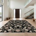 thumbnail image 1 of Design&I 6'x9' Washable Area Rug Asian Chinoiserie Vintage Border Peony Vine Plum Lotus Scroll Bird Flowing for Living Room, Family Indoor, Oversized Skid-Resistant, 1 of 7