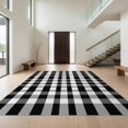 thumbnail image 1 of Design&I 6'x9' Washable Area Rug Balanced Grid Layout Crisp Checkerboard Fall Inspired Doormat for Living Room, Family Indoor, Oversized Skid-Resistant, 1 of 7