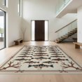 thumbnail image 1 of Design&I 6'x9' Washable Area Rug Fish Bass Cabin Antler Motifs Fishing Clownfish Lake for Queen Size Bedroom, Under Bed, Sleek Flatweave Pet Friendly, 1 of 7