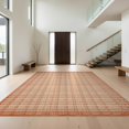 thumbnail image 1 of Design&I 6'x9' Washable Area Rug Oversized Skid-Resistant Checkered Dot Geometric Plaid Contemporary Beige Neutral Terracotta for Living Room, Family Indoor, 1 of 7