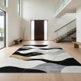 thumbnail image 1 of Design&I 6'x9' Washable Area Rug Oversized Skid-Resistant Floorcarpet Abstract Veining Contemporary Flow Accessories Moden for Living Room, Family Indoor, 1 of 7