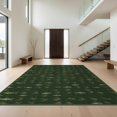 thumbnail image 1 of Design&I 6'x9' Washable Area Rug Sleek Flatweave Pet Friendly Vintage Fishing Fly Cabin Trout Hook Lure Lake Border Tackle for Queen Size Bedroom, Under Bed, 1 of 7