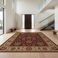 thumbnail image 1 of Design&I 8'x10' Ultra Soft Area Rug, Beige Burgundy Elegance with Timeless Floral Motifs Intricate Garden Design Ornate Fluffy Washable Non Shedding for Bedroom Living Room Under Sectional, 1 of 3