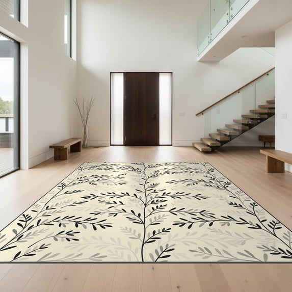 Design&I 8'x10' Ultra Soft Area Rug, Floorcarpet Contemporary Inspired Featuring Accessories Moden None Fluffy Washable Non Shedding for Bedroom Living Room Under Sectional