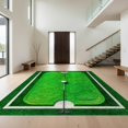 thumbnail image 1 of Design&I 8'x10' Ultra Soft Area Rug, Golf Tournament Hole Dimpled Motif Border Championship Crossed None Fluffy Washable Non Shedding for Bedroom Living Room Under Sectional, 1 of 7