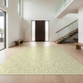 thumbnail image 1 of Design&I 8'x10' Ultra Soft Area Rug, Sage Cream Checkered Stripe Waffle Motif Symmetrical Bathroom None Fluffy Washable Non Shedding for Bedroom Living Room Under Sectional, 1 of 7