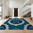 thumbnail image 1 of Design&I 8'x10' Ultra Soft Area Rug, Turtle Nautical Minimalist Seashell Border Themed Ocean Lobster Refined None Fluffy Washable Non Shedding for Bedroom Living Room Under Sectional, 1 of 7