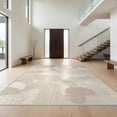thumbnail image 1 of Design&I 8'x10' Washable Area Rug Beige Watercolor Cream Block Transitional Greige Neutral Plush for Living Room, Family Extra Large Skid-Resistant Low Profile, 1 of 7