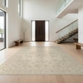 thumbnail image 1 of Design&I 8'x10' Washable Area Rug Boho Solid Faded Tonal Minimalist Heathered Subtle Speckled Beige Flowing for Dining Room, Large Office, Lounge, Snag-Free, 1 of 7