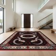 thumbnail image 1 of Design&I 8'x10' Washable Area Rug Extra Large Skid-Resistant Low Profile Snake Serpent Round Gothic Intertwined Spotted Scale Motif Coiled for Living Room, Family, 1 of 7