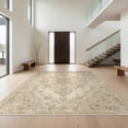 thumbnail image 1 of Design&I 8'x10' Washable Area Rug Farmhouse Cottage Core Faded Floral Vine Motif Decorative Design for Dining Room, Large Office, Lounge, Snag-Free, 1 of 7