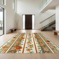 thumbnail image 1 of Design&I 8'x10' Washable Area Rug Funky Abstract Botanical Panel Striped Contemporary Decorative for Dining Room, Large Office, Lounge, Snag-Free, 1 of 7