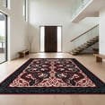 thumbnail image 1 of Design&I 8'x10' Washable Area Rug Gothic Intertwined Spotted Scale Motif Coiled Snake Serpent Round Playful for Living Room, Family Extra Large Skid-Resistant Low Profile, 1 of 7