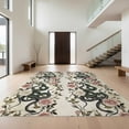 thumbnail image 1 of Design&I 8'x10' Washable Area Rug Snake Gothic Serpent Botanical Vintage Watercolor Distressed for Dining Room, Large Office, Lounge, Snag-Free, 1 of 4
