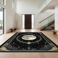 thumbnail image 1 of Design&I 8'x10' Washable Area Rug Snake Witchy Celestial Moon Design With Gothic Mystical Star Border for King Size Bedroom, Under Bed, Sleek Flatweave Pet Friendly, 1 of 7