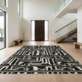 thumbnail image 1 of Design&I 8'x10' Washable Area Rug Trash Lettering Phrase Motifs Decorations Accessories for Living Room, Family Extra Large Skid-Resistant Low Profile, 1 of 7