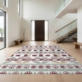 thumbnail image 1 of Design&I 8'x10' Washable Area Rug Wildlife Motif Forest Southwestern Border Cabin Farmhouse Pinecone Playful for Living Room, Family Extra Large Skid-Resistant Low Profile, 1 of 7