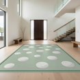 thumbnail image 1 of Design&I 9'x12' Washable Area Rug Ball Sport Motif With Scattered Dimple And Pinstripe Edge Trim Golf Flowing for Dining Room, Basement, Large Office, Snag-Free, 1 of 7
