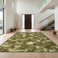 thumbnail image 1 of Design&I 9'x12' Washable Area Rug Camo Motif Print Forest Tracks Woodland Antler Border Hunting Flowing Dynamic for Dining Room, Basement, Large Office, Snag-Free, 1 of 7