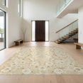 thumbnail image 1 of Design&I 9'x12' Washable Area Rug Giant Skid-Resistant Neutral Weathered Faded Ivory Tones Decorative Beige Cream for Great Room, Large Living, 1 of 7