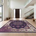 thumbnail image 1 of Design&I 9'x12' Washable Area Rug Snag-Free Purple Showcasing Para Traditional Decorative Artwork Bedside for Dining Room, Basement, Large Office, 1 of 7