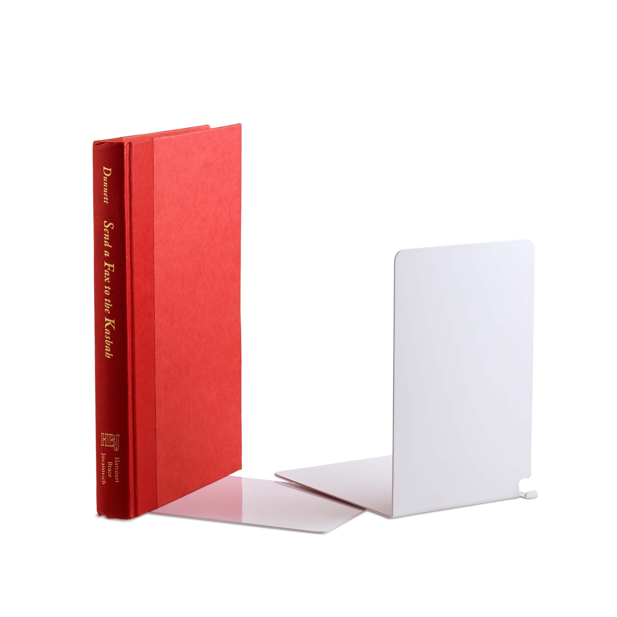 Design Ideas Hidden Bookends, Set of 2, White
