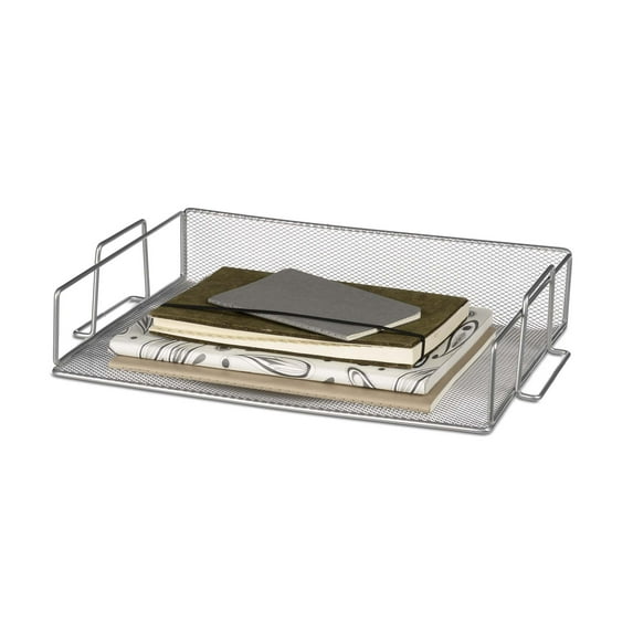 Design Ideas Letter Tray, Silver Mesh