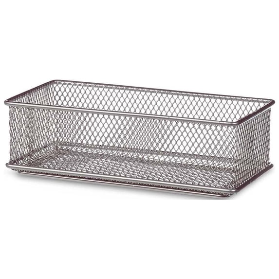Design Ideas Mesh DrawerStore Drawer Organizer 3" x 6" x 2", Silver