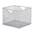 thumbnail image 1 of Design Ideas Mesh Stacking Bin, 8x7in, Silver, 1 of 1