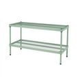 thumbnail image 1 of Design Ideas MeshWorks 2 Tier Metal Storage Shelving Unit Rack, Sage Green, 1 of 7