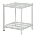 thumbnail image 1 of Design Ideas MeshWorks 2 Tier Narrow Metal Storage Shelving Unit, White, 1 of 11