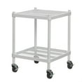 thumbnail image 1 of Design Ideas MeshWorks 2 Tier Wheeled Metal Storage Shelving Cart, White, 1 of 11