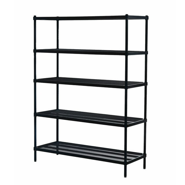 Design Ideas MeshWorks, 2-Tier Steel Shelving Rack, 440lb Capacity Per Shelf Silver Open Box See Condition Notes