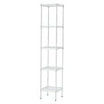 thumbnail image 1 of Design Ideas MeshWorks 5 Tier Metal Storage Shelving Unit Tower, White, 1 of 10