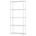 thumbnail image 1 of Design Ideas MeshWorks 5 Tier Steel Storage Shelving Unit Bookshelf, White, 1 of 8