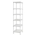 thumbnail image 1 of Design Ideas MeshWorks 6 Tier Metal Storage Shelving Unit Tower, White, 1 of 10