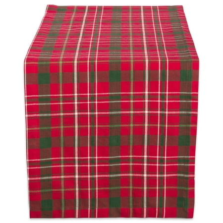 DII Tartan Holly Plaid Table Runner