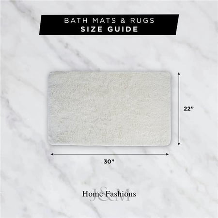 Design Imports 24 x 40 in. Olive Microfiber Bath Rug