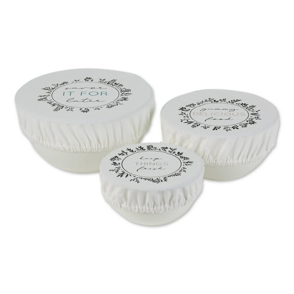 Design Imports 753401 Fresh Kept Reusable Dish Covers Set Of 3