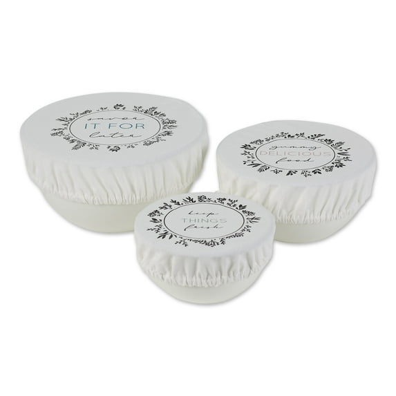 Design Imports 753401 Fresh Kept Reusable Dish Covers Set Of 3