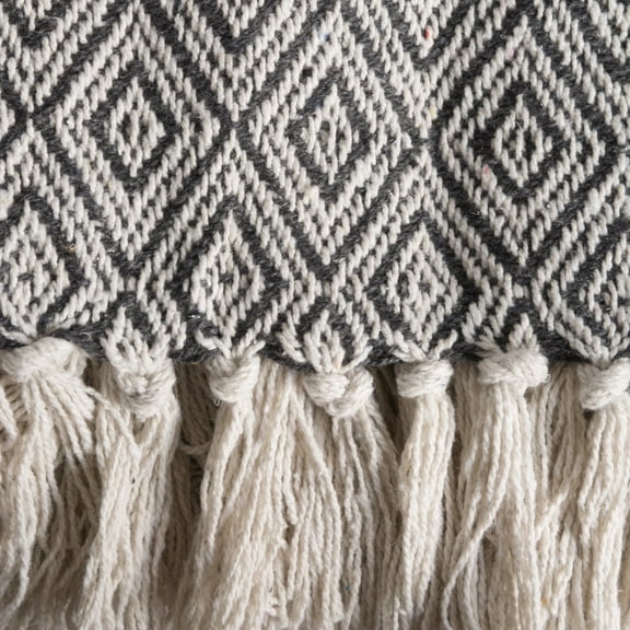 Design Imports CAMZ10589 Mineral Fields Of Diamond Blanket Throw