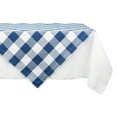 thumbnail image 1 of Navy Buffalo Check Table Topper 40x40, 1 of 6