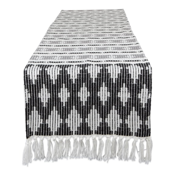 DII Colby Southwest Jacquard Fringe Table Runner