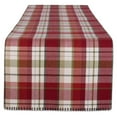 thumbnail image 1 of Design Imports CAMZ11668 14 x 72 in. Mountain Trail Plaid Reversible Embellished Table Runner, 1 of 3