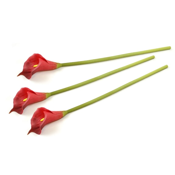 Contemporary Home Living Set of 3 Red, Green, and Yellow Home Essentials and Accessories DII Flower