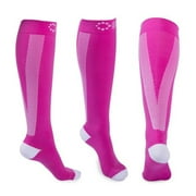 Design Imports Compression Socks, Hot Pink - Large & Extra Large
