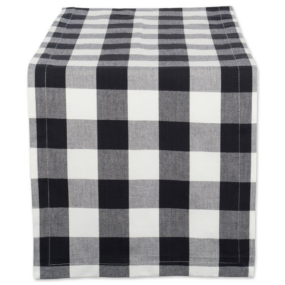 DII Black Buffalo Check Table Runner