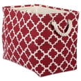 thumbnail image 1 of DII Polyester Bin Lattice Rust Rectangle Medium, 1 of 5